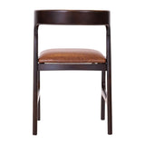 Copenhagen Dining Chairs in Dark Walnut & Bison Tan (6 Pack)