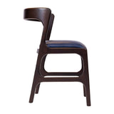 Copenhagen Dining Chairs in Dark Walnut & Bison Midnight (6 Pack)