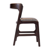 Copenhagen Dining Chairs in Dark Walnut & Bison Smoke (6 Pack)