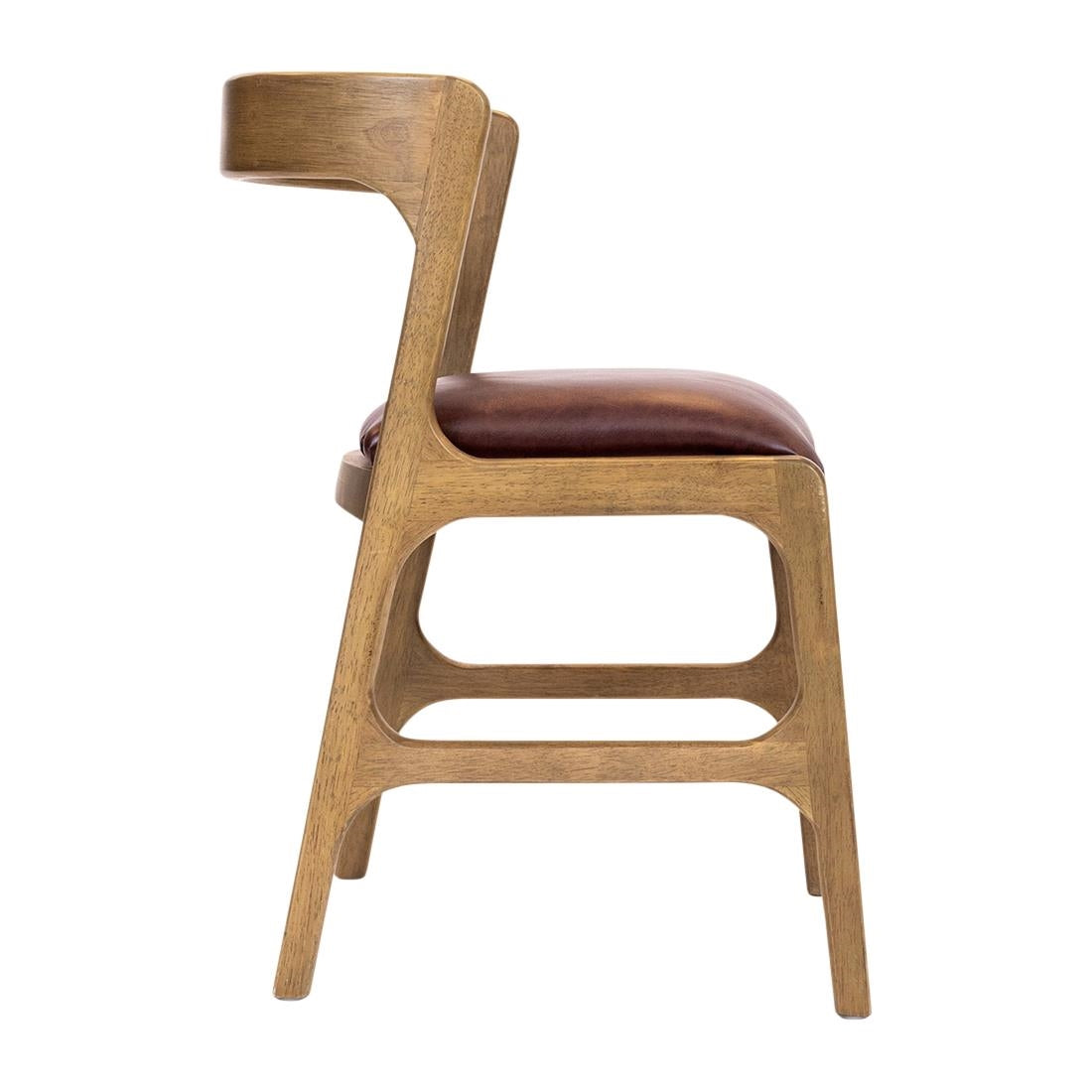 Copenhagen Dining Chairs in Weathered Oak & Bison Espresso (6 Pack)