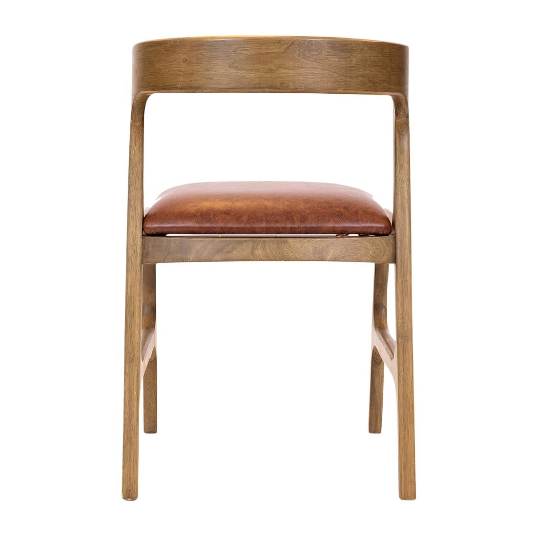 Copenhagen Dining Chairs in Weathered Oak & Bison Tan (6 Pack)