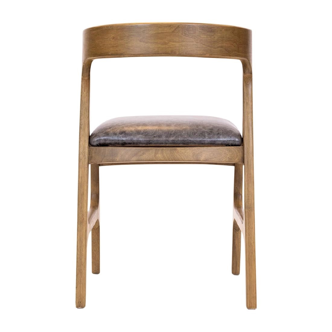 Copenhagen Dining Chairs in Weathered Oak & Bison Smoke (6 Pack)