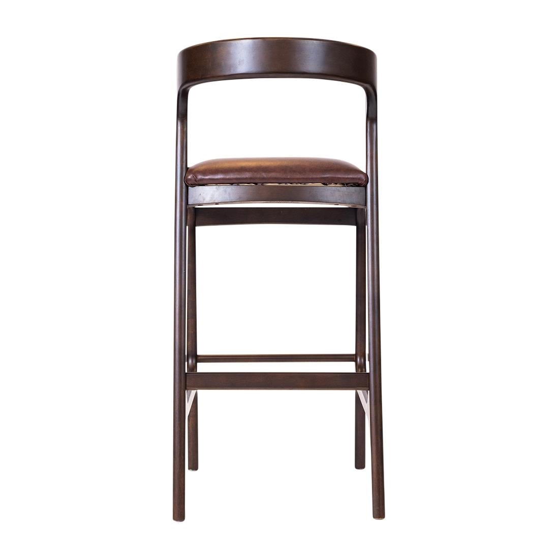 Copenhagen Bar Chair in Dark Walnut & Bison Espresso (6 Pack)