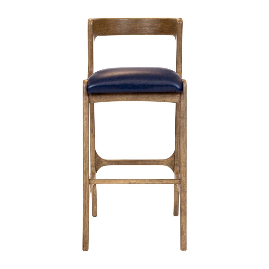 Copenhagen Bar Chair in Weathered Oak & Bison Midnight (6 Pack)