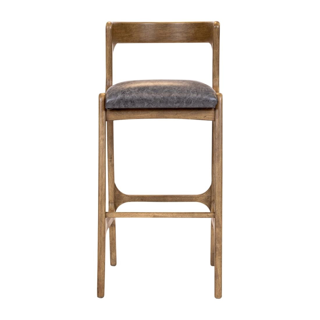 Copenhagen Bar Chair in Weathered Oak & Bison Smoke (6 Pack)