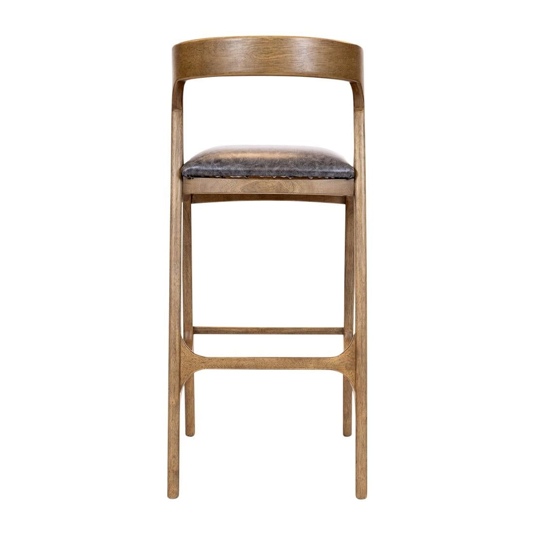Copenhagen Bar Chair in Weathered Oak & Bison Smoke (6 Pack)