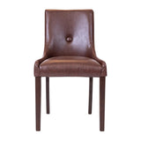 Bath Dining Chair in Dark Walnut & Bison Espresso (6 Pack)