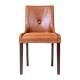 Bath Dining Chair in Dark Walnut & Bison Tan (6 Pack)