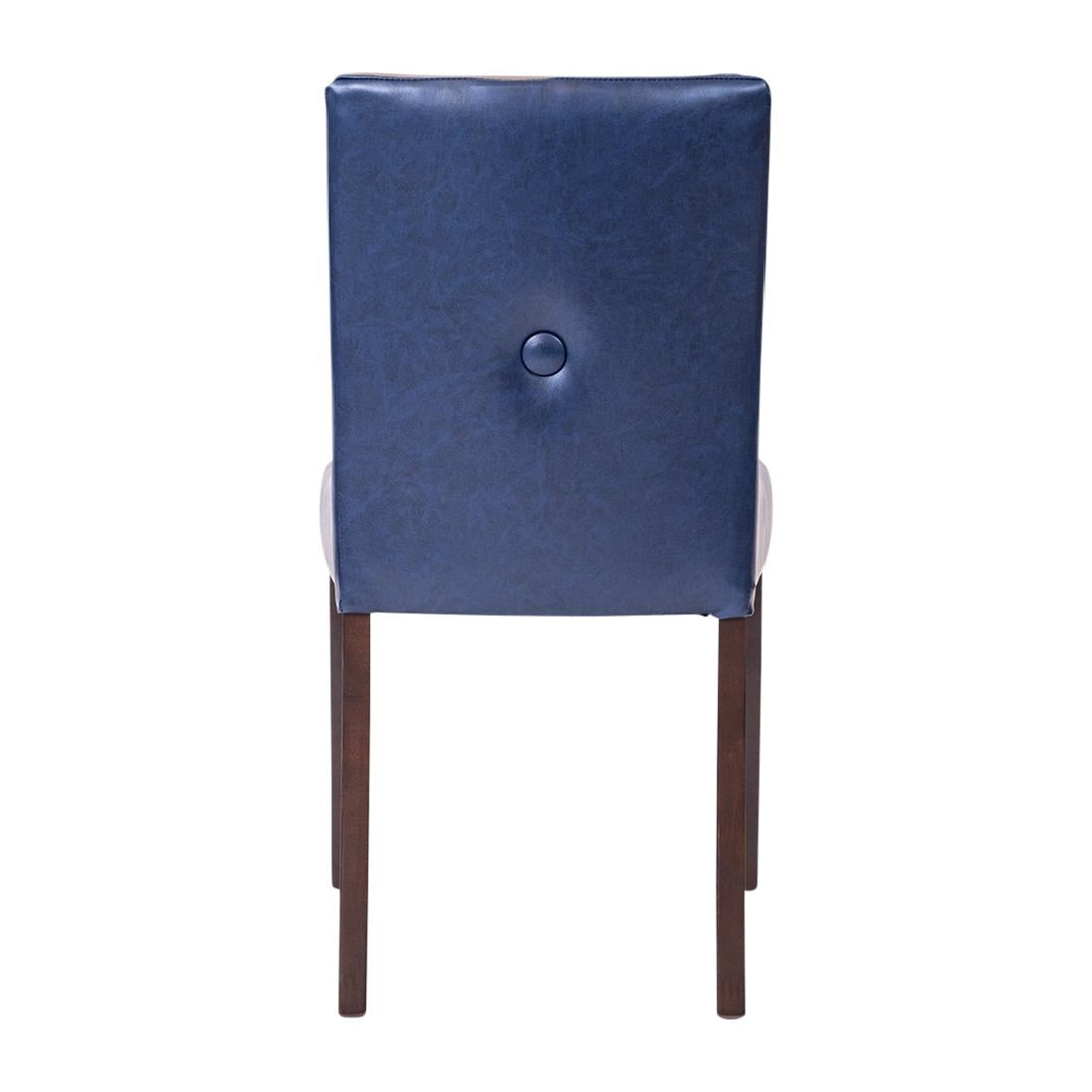 Bath Dining Chair in Dark Walnut & Bison Midnight (6 Pack)