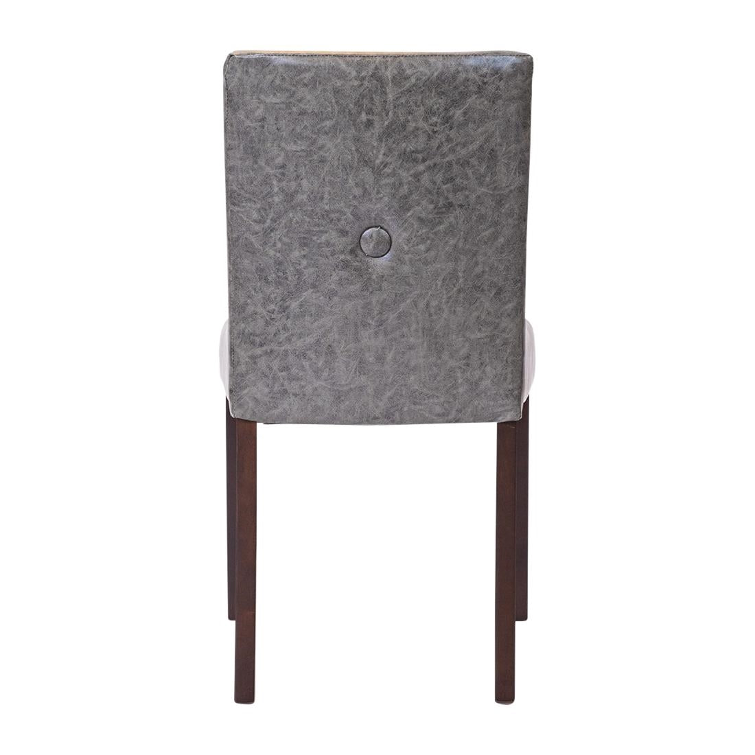 Bath Dining Chair in Dark Walnut & Bison Smoke (6 Pack)