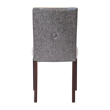 Bath Dining Chair in Dark Walnut & Bison Smoke (6 Pack)