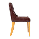 Bath Dining Chair in Soft Oak & Bison Espresso (6 Pack)