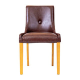 Bath Dining Chair in Soft Oak & Bison Espresso (6 Pack)