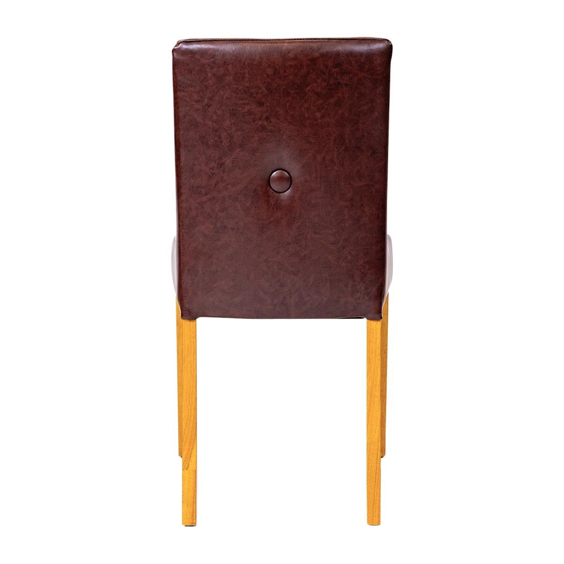 Bath Dining Chair in Soft Oak & Bison Espresso (6 Pack)