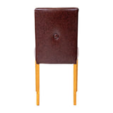Bath Dining Chair in Soft Oak & Bison Espresso (6 Pack)