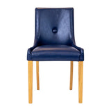 Bath Dining Chair in Soft Oak & Bison Midnight (6 Pack)
