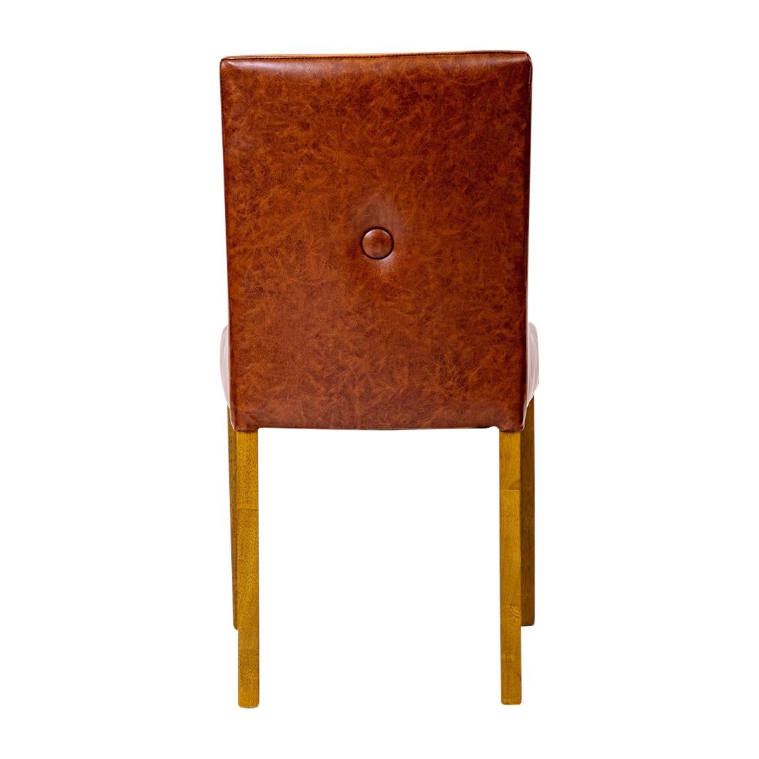 Bath Dining Chair in Weathered Oak & Bison Tan (6 Pack)