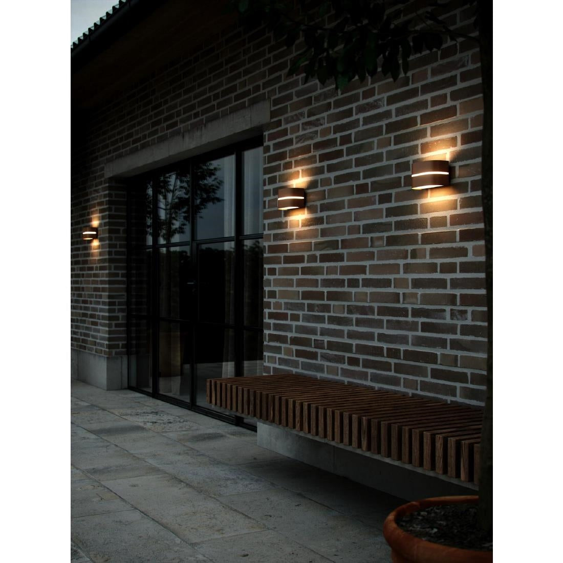 Nordlux Sibelis Wall Light Brown Metallic