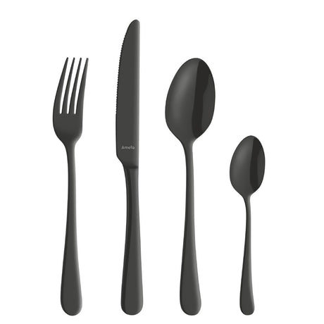 Amefa Austin Dessert Knives Black PVD (12 Pack)