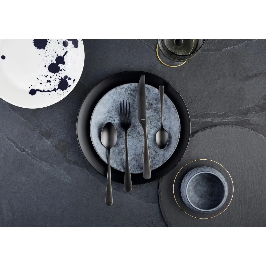 Amefa Austin Dessert Forks Black PVD (12 Pack)