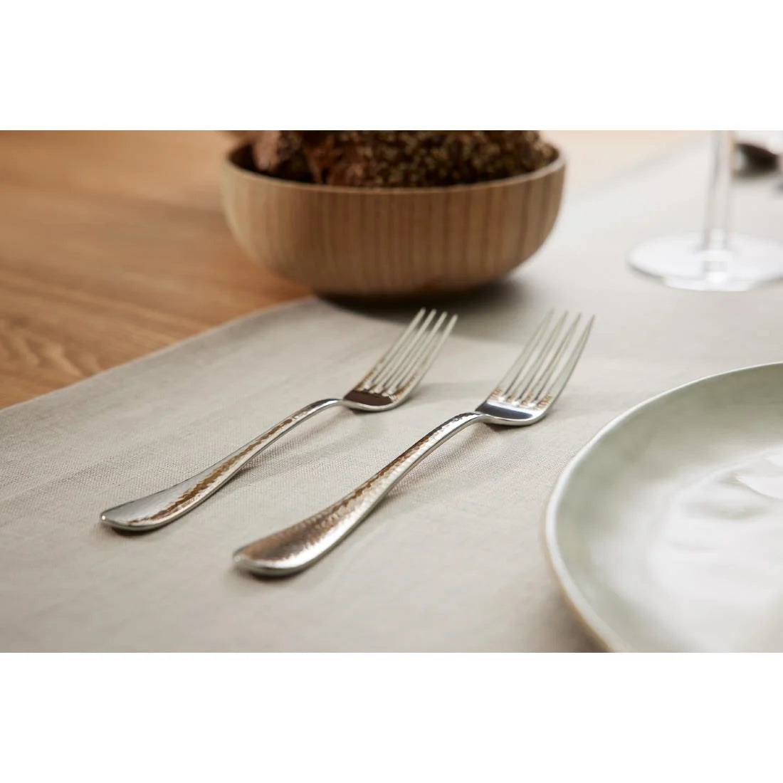 Amefa Sierra Hammered Dessert Knives (12 Pack)
