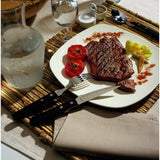 Amefa 2 Rivet Steak Knives Black (12 Pack)