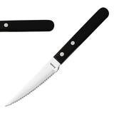 Amefa 2 Rivet Steak Knives Black (12 Pack)