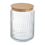 Luminarc Nova Jars with Bamboo Lids 1Ltr (6 Pack)