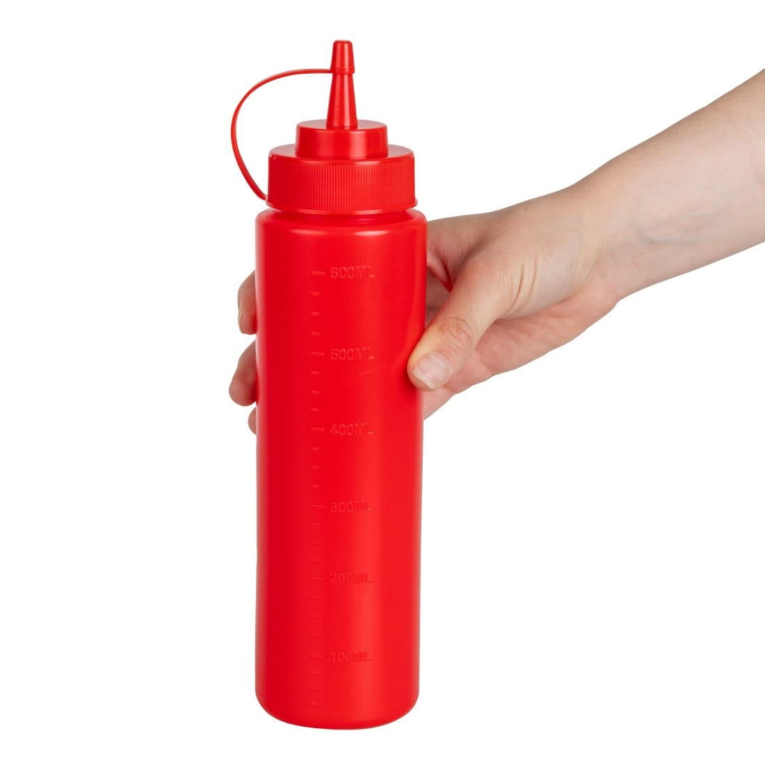 Vogue Red Squeeze Sauce Bottle 24oz