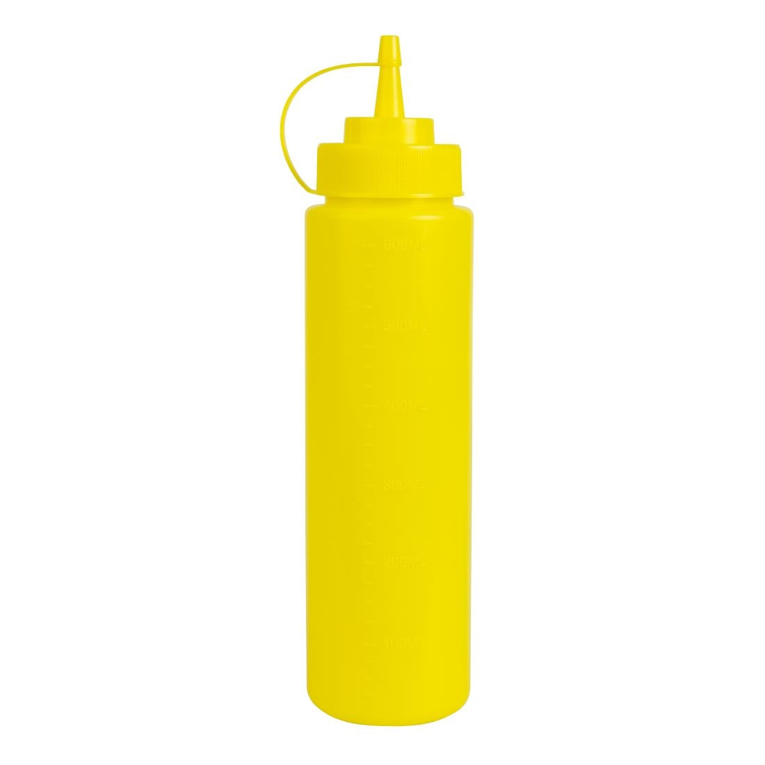 Vogue Yellow Squeeze Sauce Bottle 24oz