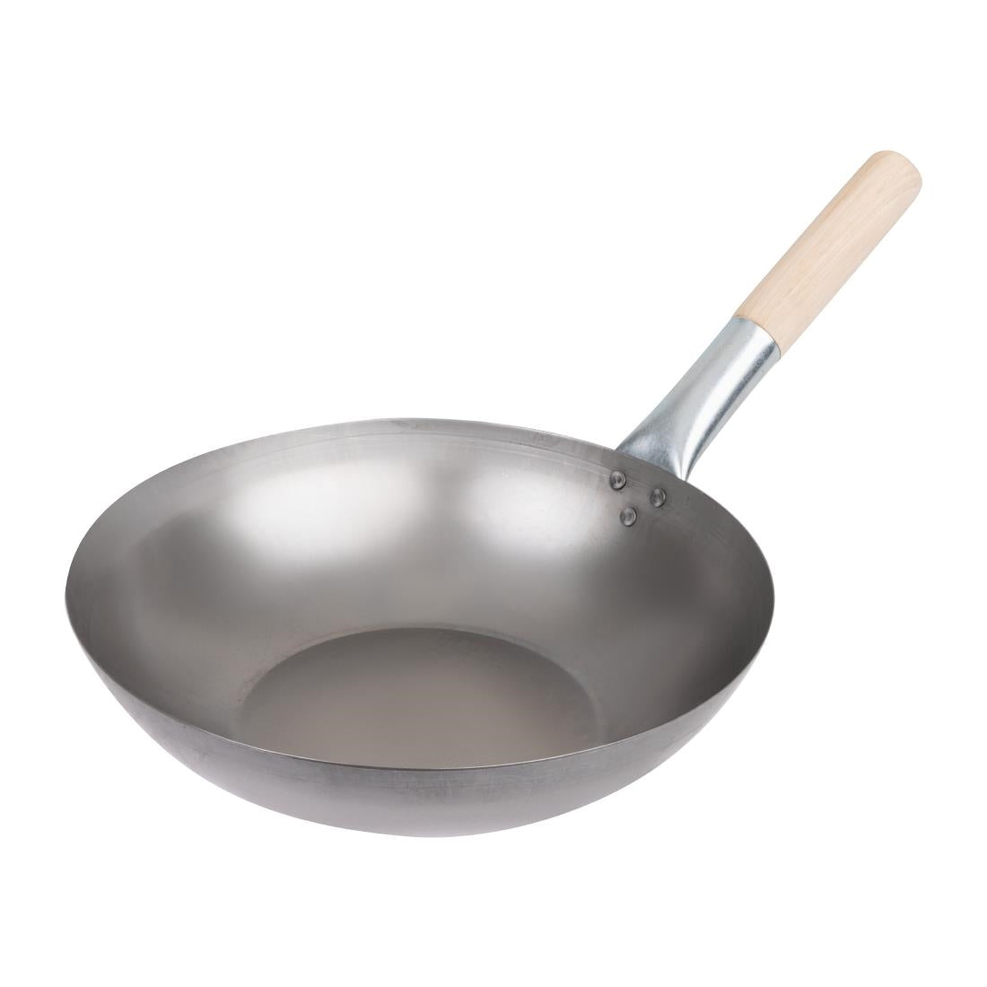 Vogue Mild Steel Flat Base Wok 330mm