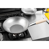 Vogue Mild Steel Flat Base Wok 330mm