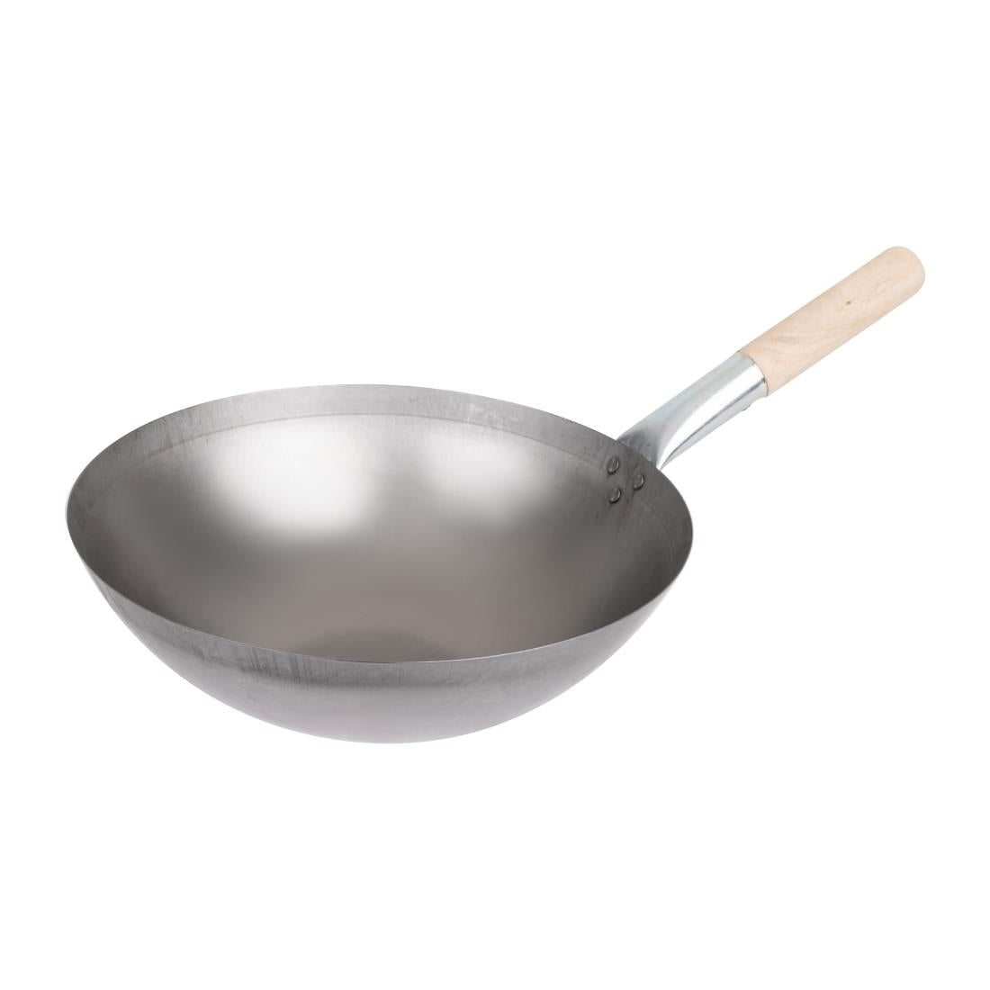 Vogue Mild Steel Round Base Wok 356mm
