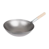 Vogue Mild Steel Round Base Wok 356mm