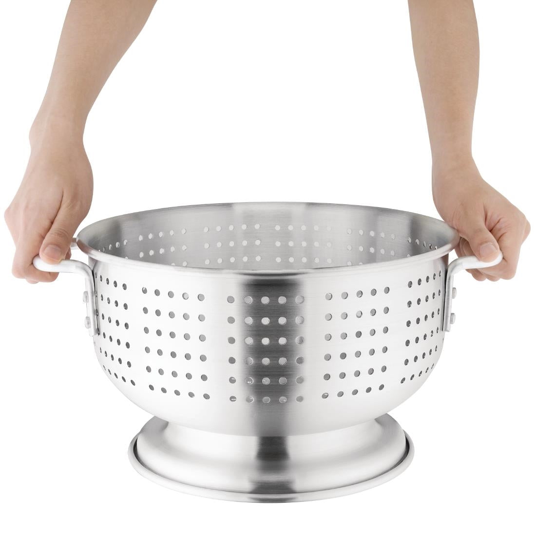 Colander V Shape Vogue Aluminium Colander 300mm – Chefstuff UK