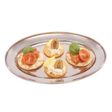 Olympia Stainless Steel Oval Serving Tray 250mm