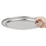 Olympia Stainless Steel Oval Serving Tray 300mm