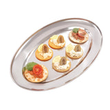 Olympia Stainless Steel Oval Serving Tray 350mm