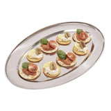 Olympia Stainless Steel Oval Serving Tray 400mm