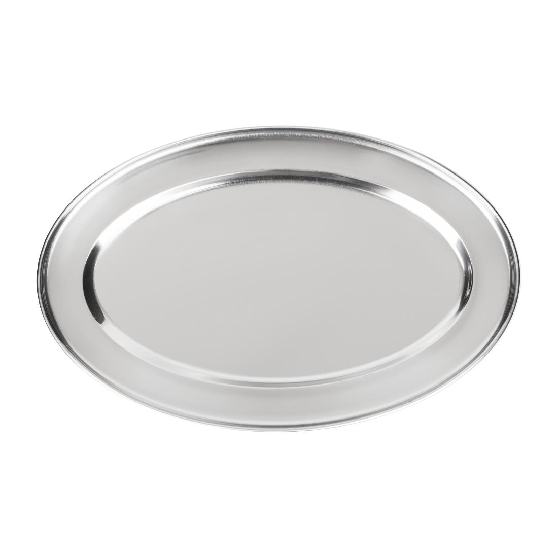 Olympia Stainless Steel Oval Serving Tray 450mm