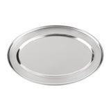 Olympia Stainless Steel Oval Serving Tray 450mm