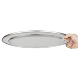 Olympia Stainless Steel Oval Serving Tray 400mm