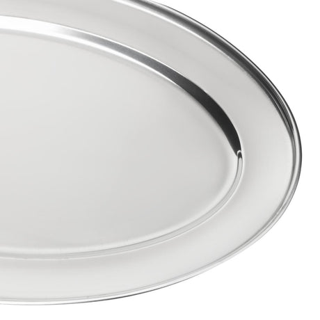 Olympia Stainless Steel Oval Serving Tray 450mm