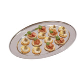 Olympia Stainless Steel Oval Serving Tray 500mm