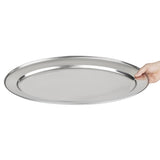 Olympia Stainless Steel Oval Serving Tray 550mm