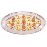 Olympia Stainless Steel Oval Serving Tray 605mm