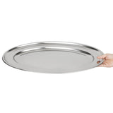 Olympia Stainless Steel Oval Serving Tray 605mm