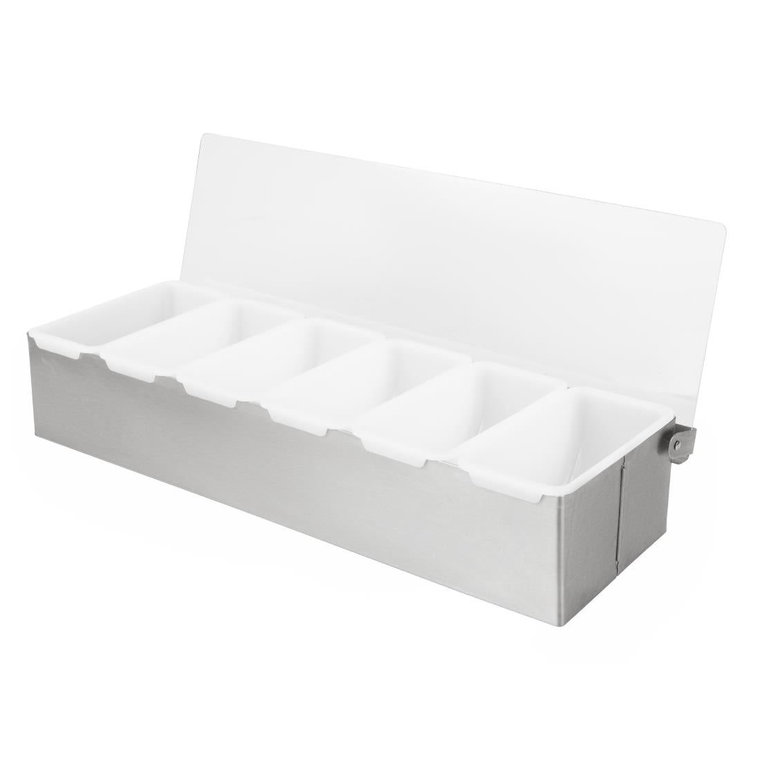 Olympia 6 Compartment Condiment Holder Stainless Steel