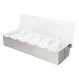 Olympia 6 Compartment Condiment Holder Stainless Steel