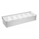 Olympia 6 Compartment Condiment Holder Stainless Steel